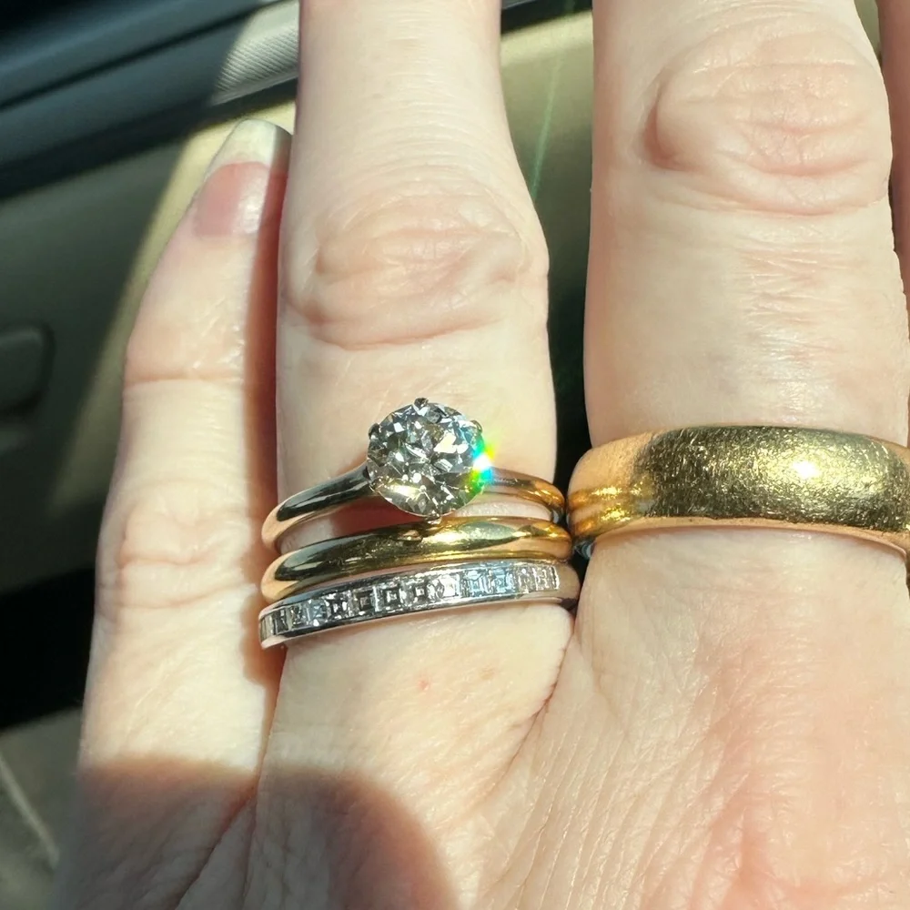 Antique 1.28ct OEC Diamond Victorian Solitaire 14K Yellow Gold Size 6.5 - Picture 11 of 13